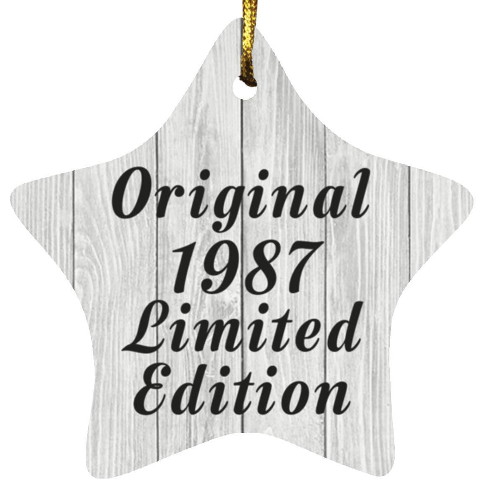 37th Birthday Original 1987 Limited Edition - Star Ornament F