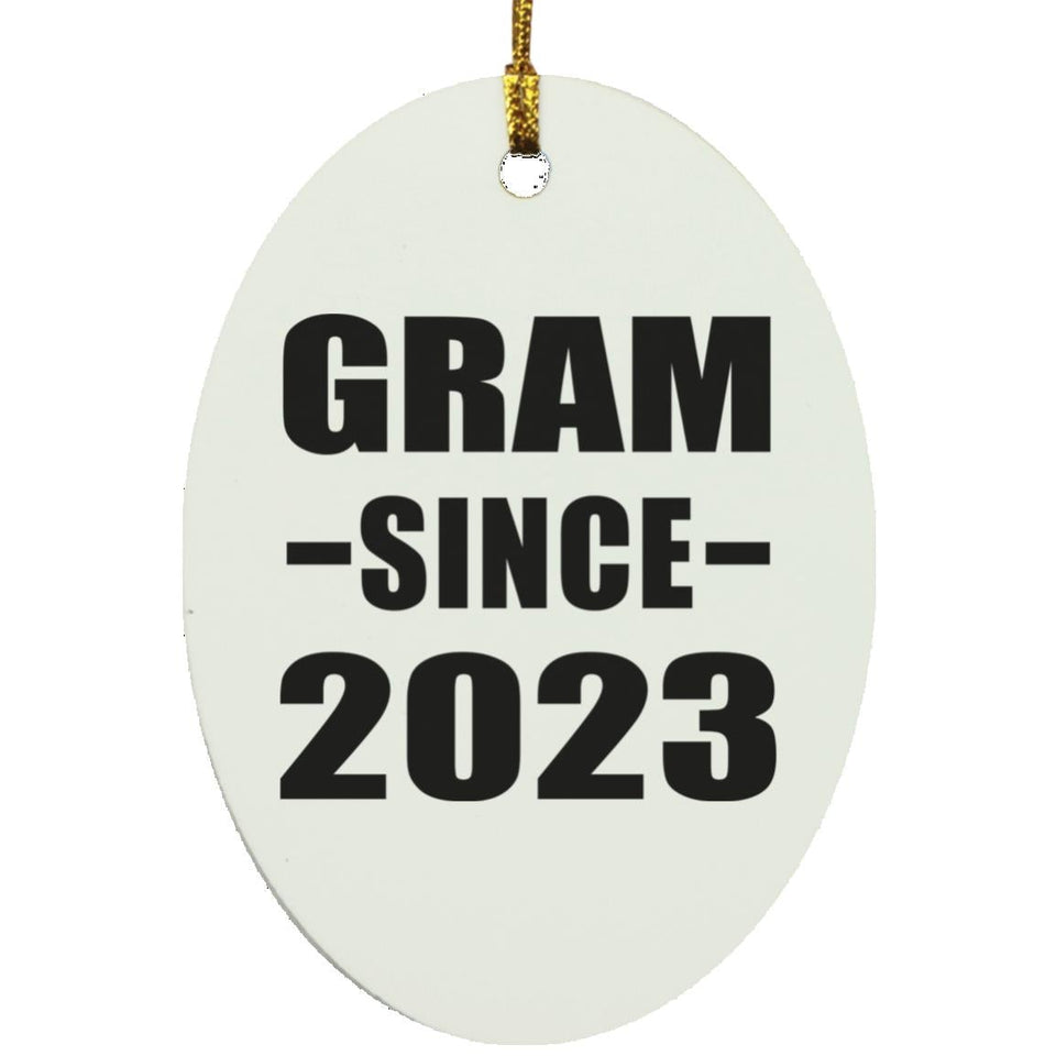 Gram Since 2023 - Oval Ornament