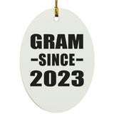 Gram Since 2023 - Oval Ornament