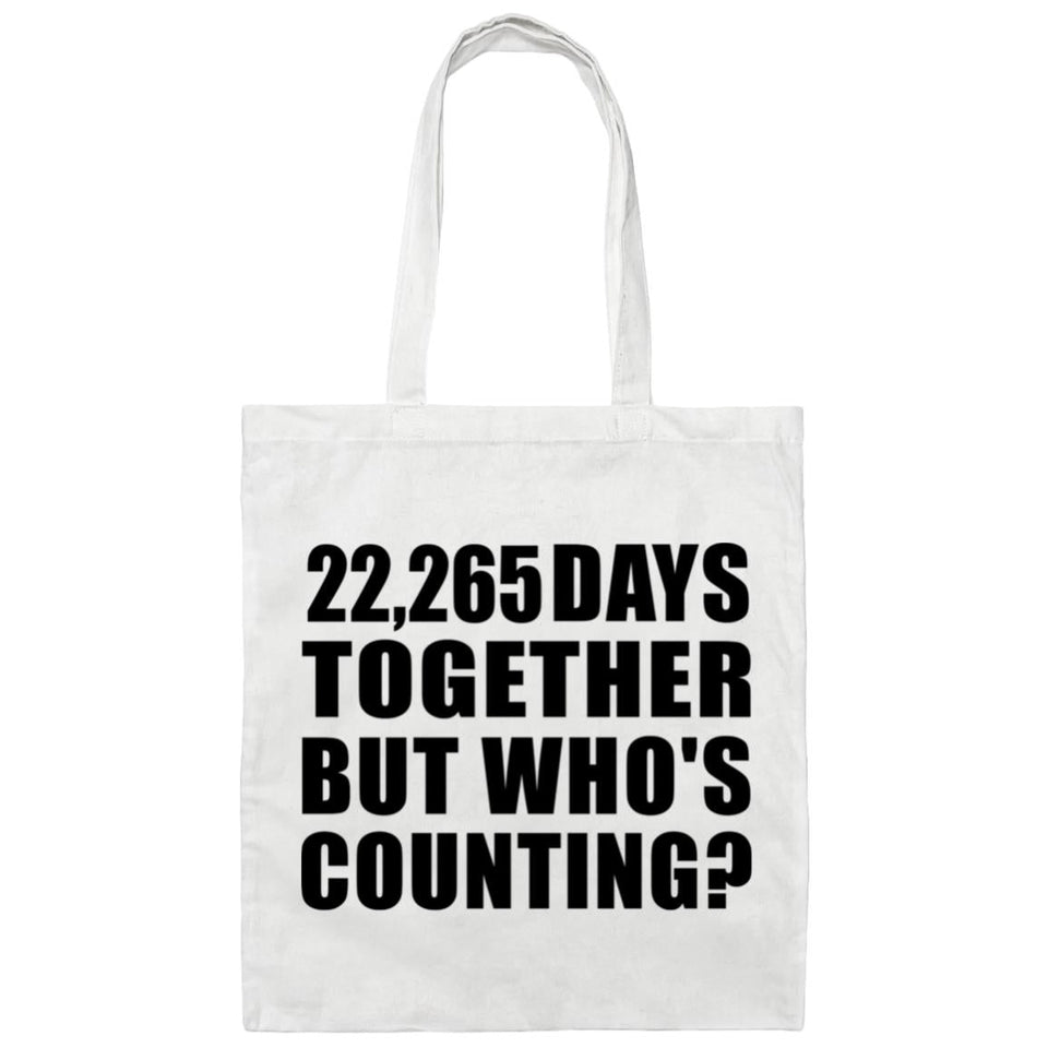 61st Anniversary 22,265 Days Together Who's Counting - Tote Bag White