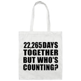 61st Anniversary 22,265 Days Together Who's Counting - Tote Bag White