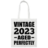 1st Birthday Vintage 2023 Aged Perfectly - Tote Bag White