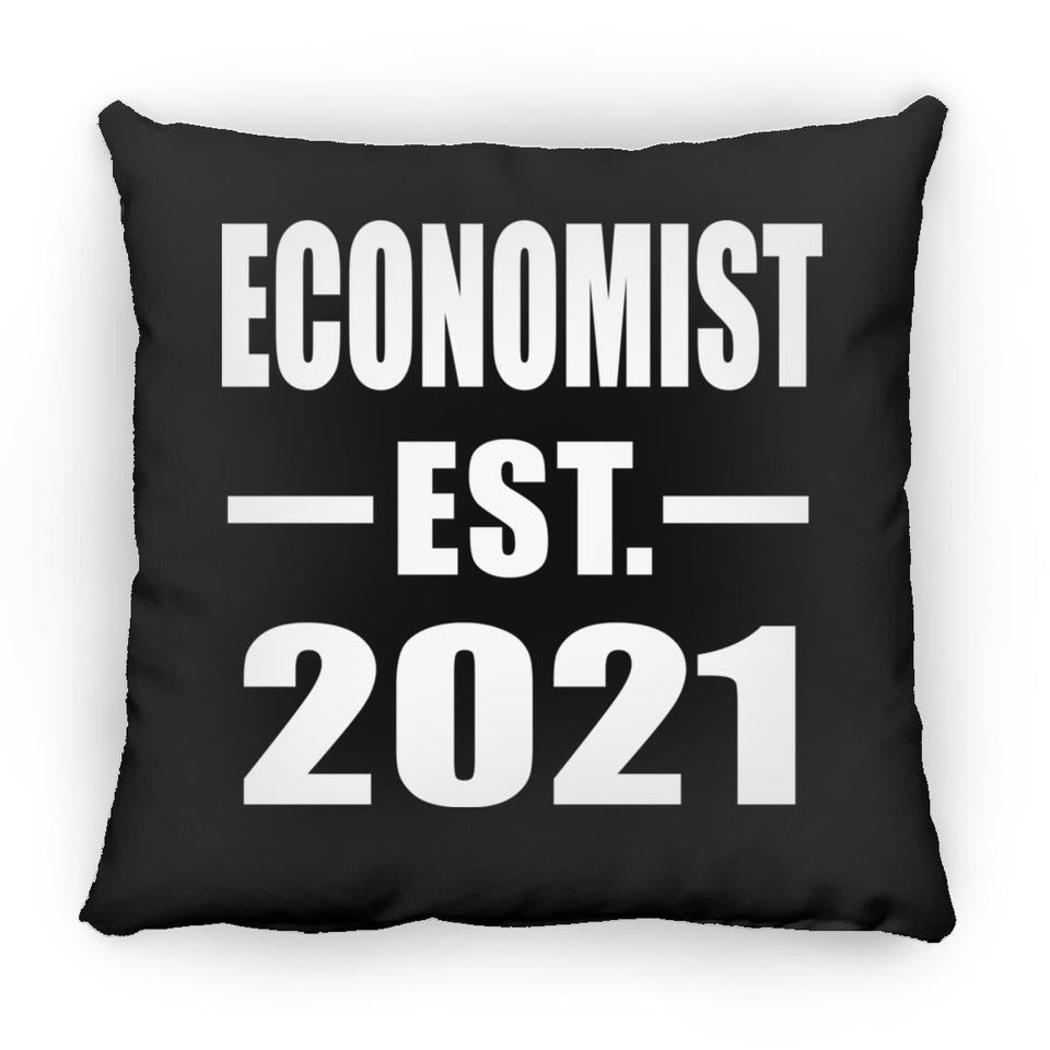 Economist Established EST. 2021 - Throw Pillow Black