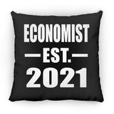 Economist Established EST. 2021 - Throw Pillow Black