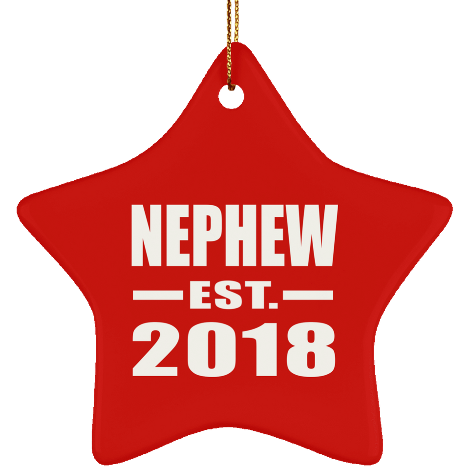 Nephew Established EST. 2018 - Star Ornament
