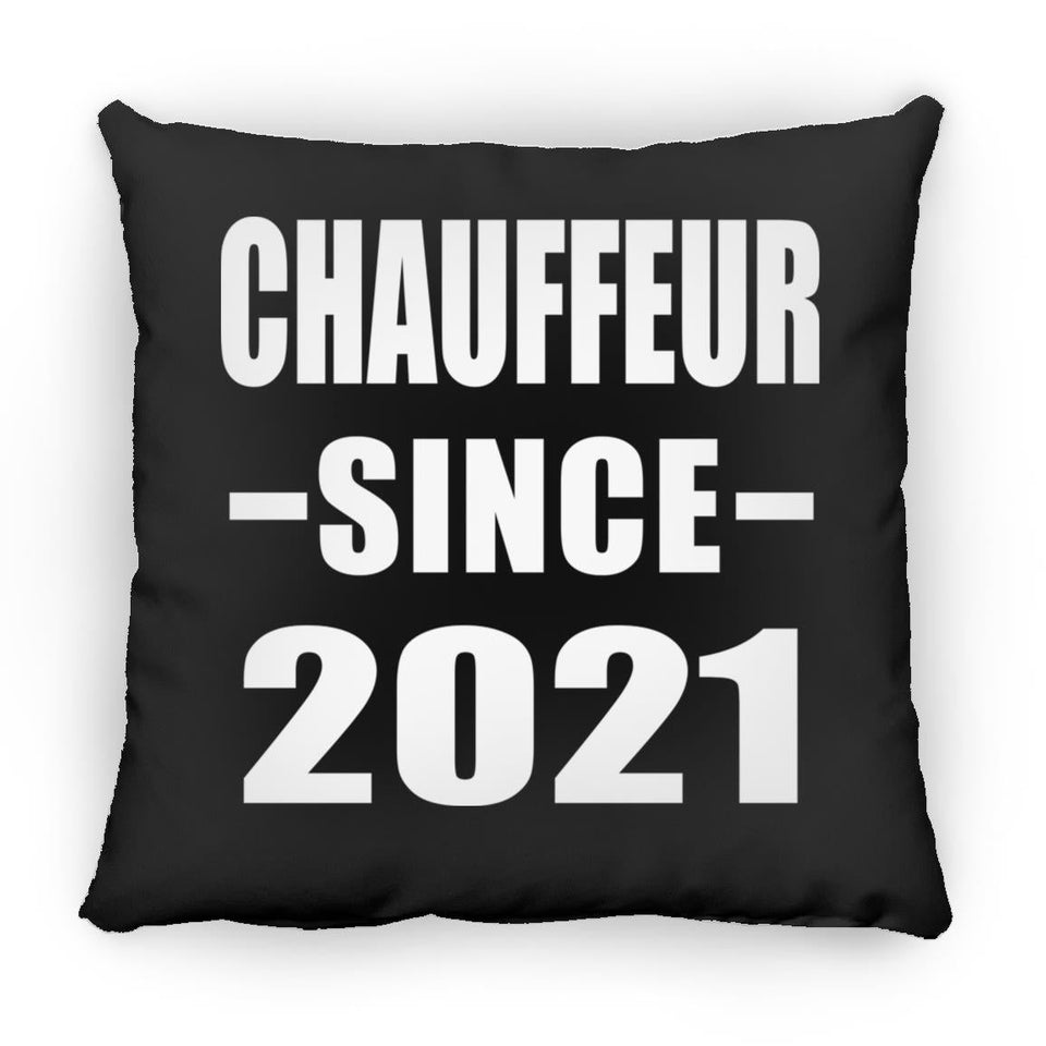 Chauffeur Since 2021 - Throw Pillow Black