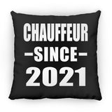 Chauffeur Since 2021 - Throw Pillow Black