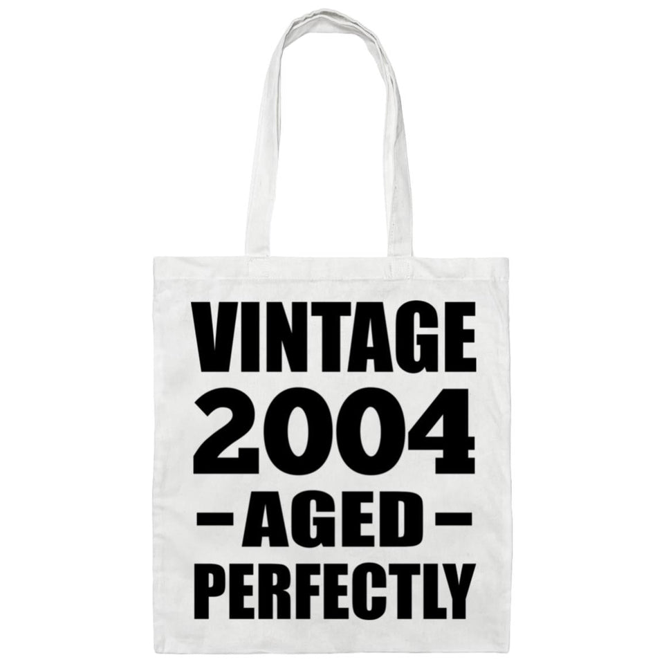 20th Birthday Vintage 2004 Aged Perfectly - Tote Bag White