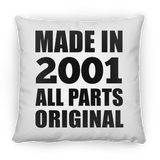 23rd Birthday Made in 2001 All Parts Original - Throw Pillow