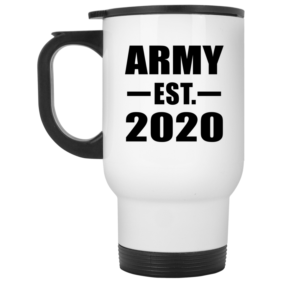 Army Established EST. 2020 - White Travel Mug