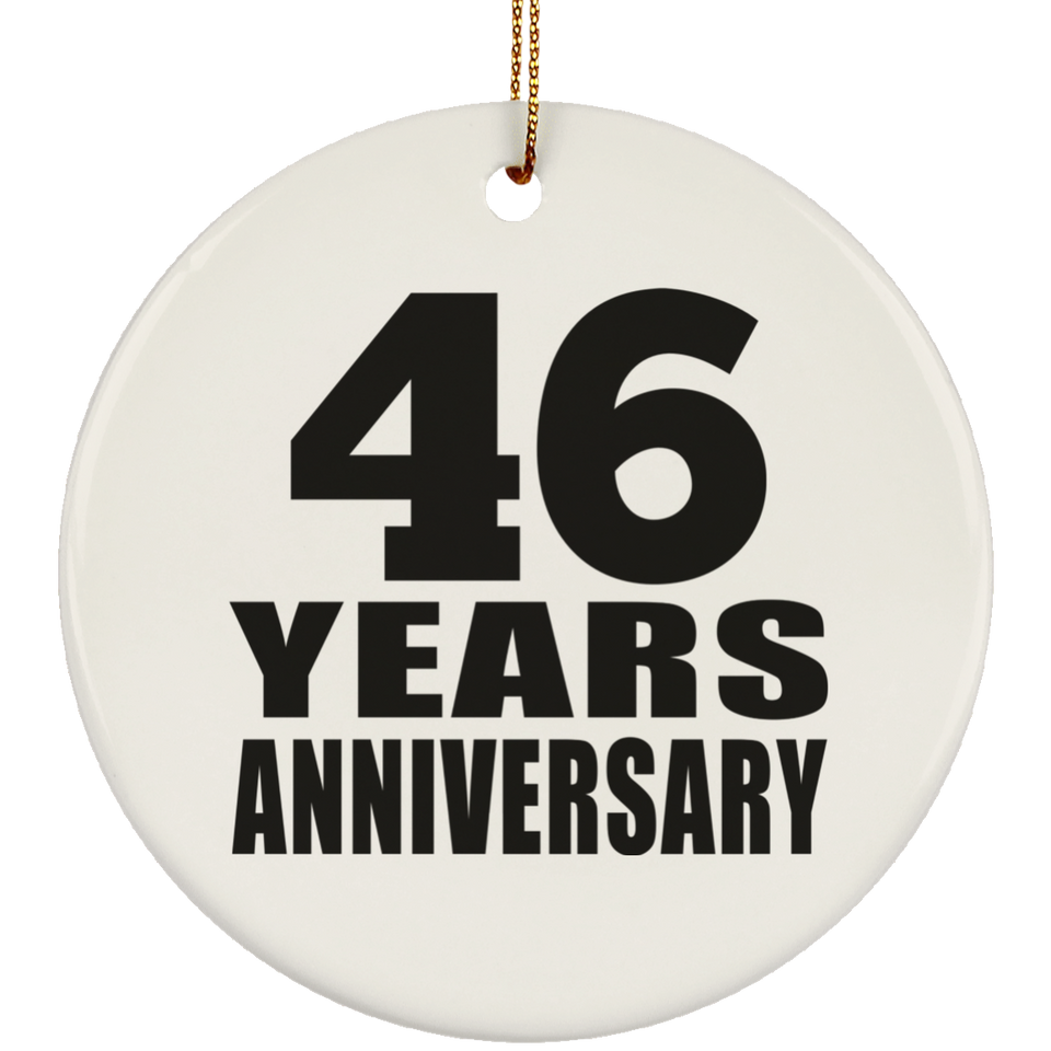 46th Anniversary 46 Years - Circle Ornament