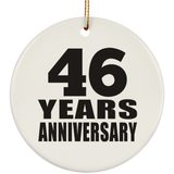 46th Anniversary 46 Years - Circle Ornament