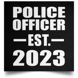 Police Officer Established EST. 2023 - Poster Square