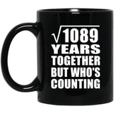33rd Anniversary Square Root of 1089 Years Who's Counting - 11oz Coffee Mug Black