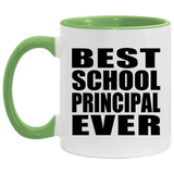 Best School Principal Ever - 11oz Accent Mug Green