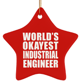 World's Okayest Industrial Engineer - Star Ornament