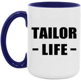 Tailor Life - 15oz Accent Mug Purple