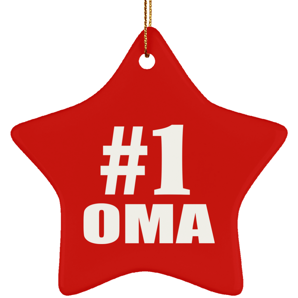 Number One #1 Oma - Star Ornament