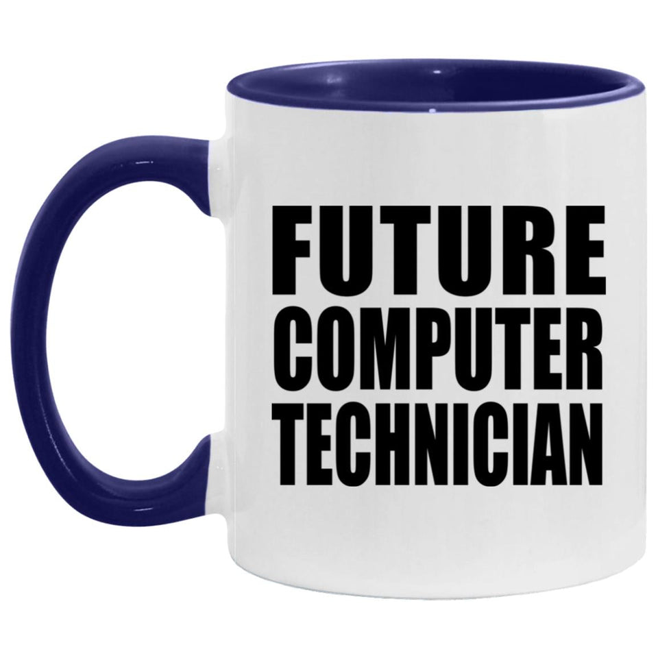 Future Computer Technician - 11oz Accent Mug Purple