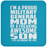 Proud Military General Mom Of Awesome Son - Drink Coaster