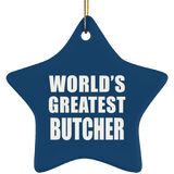 World's Greatest Butcher - Star Ornament