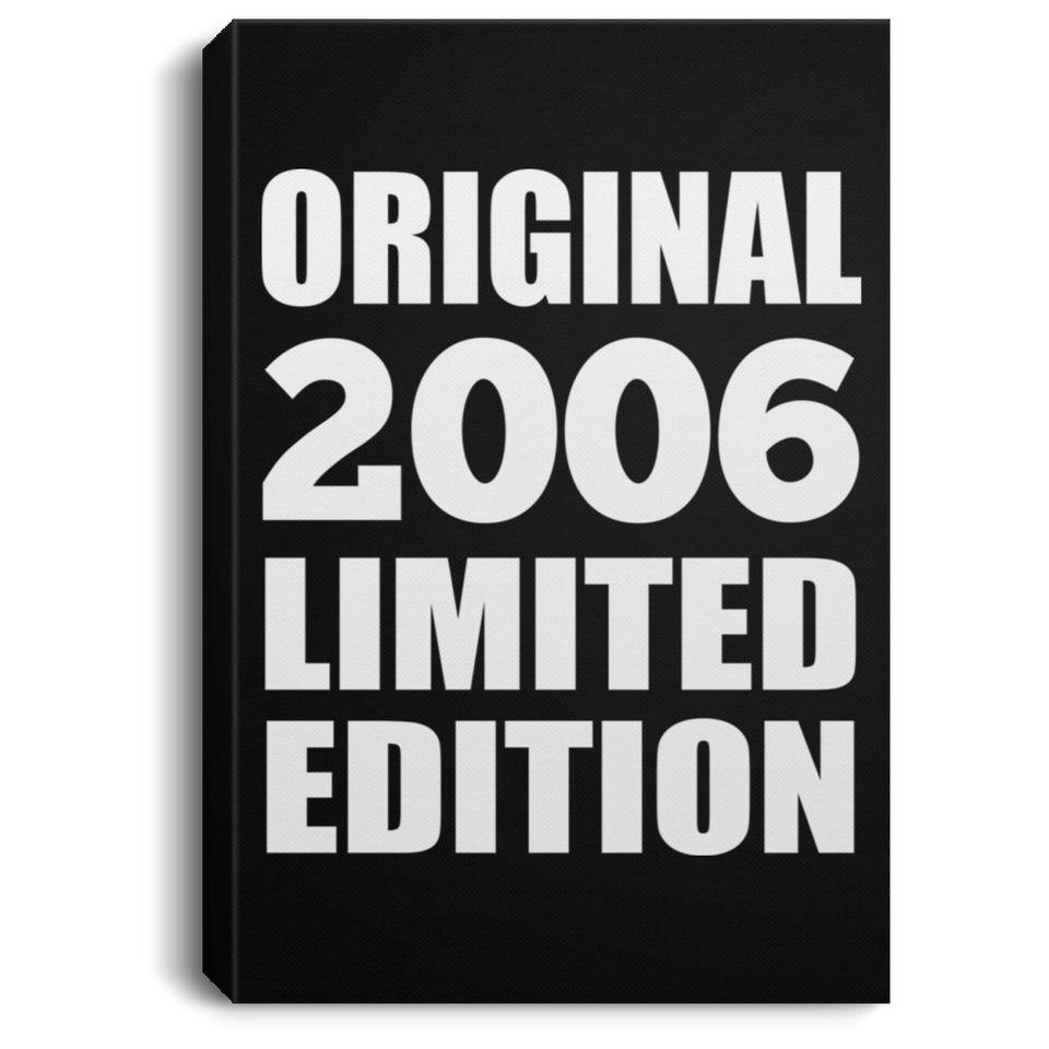 18th Birthday Original 2006 Limited Edition - Canvas Portrait