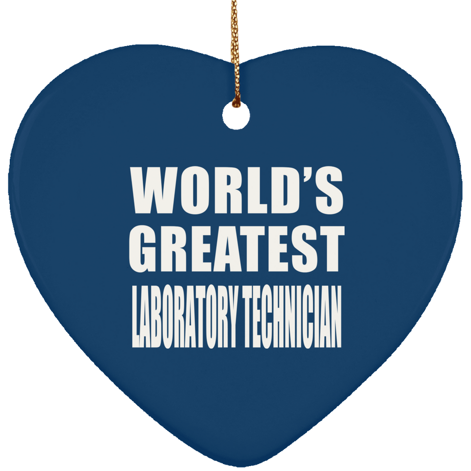 World's Greatest Laboratory Technician - Heart Ornament