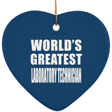 World's Greatest Laboratory Technician - Heart Ornament