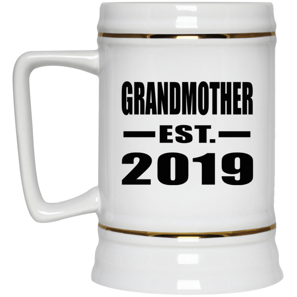 Grandmother Established EST. 2019 - Beer Stein