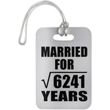 79th Anniversary Married For Square Root of 6241 Years - Luggage Bag Tag
