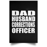 Dad Husband Corrections Officer - Poster Portrait