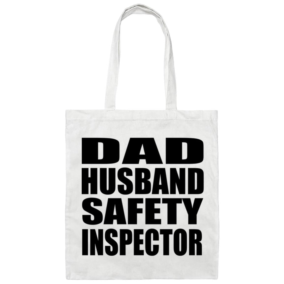 Dad Husband Safety Inspector - Tote Bag White