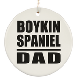 Boykin Spaniel Dad - Circle Ornament