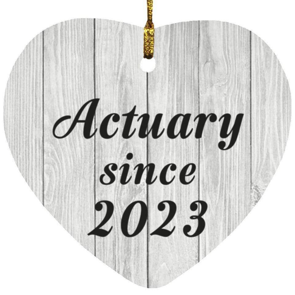 Actuary Since 2023 - Heart Ornament F