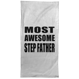 Most Awesome Step Father - Hand Towel
