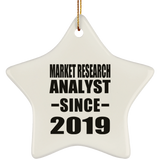 Market Research Analyst Since 2019 - Star Ornament