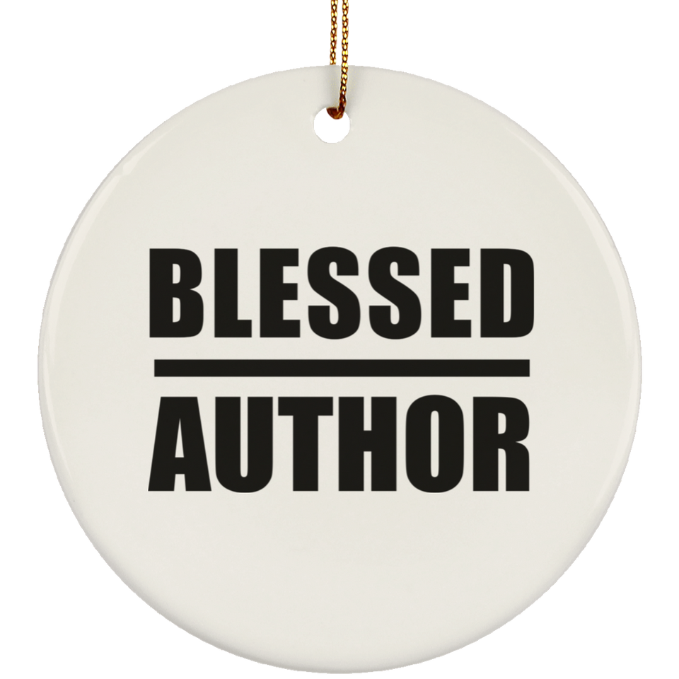 Blessed Author - Circle Ornament