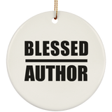 Blessed Author - Circle Ornament