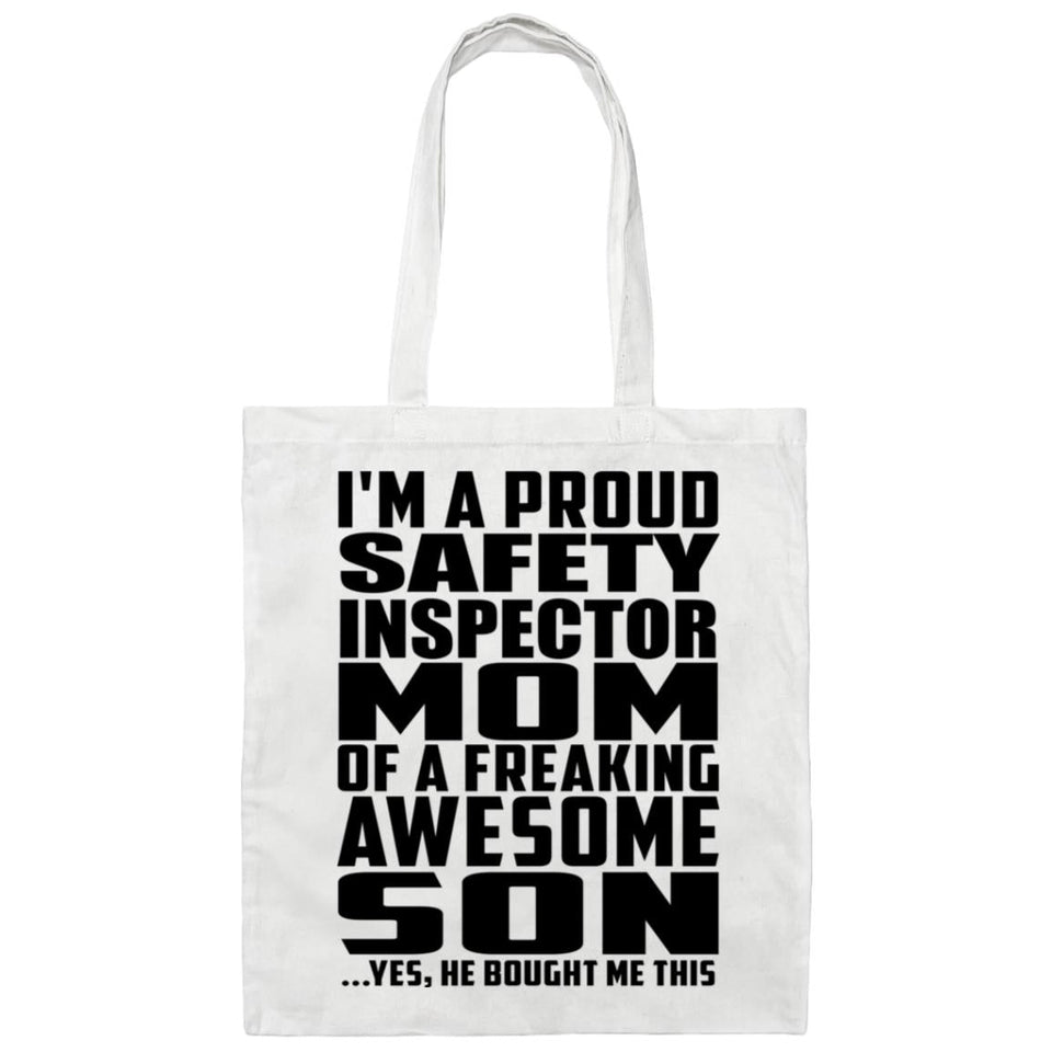 Proud Safety Inspector Mom Of Awesome Son - Tote Bag White