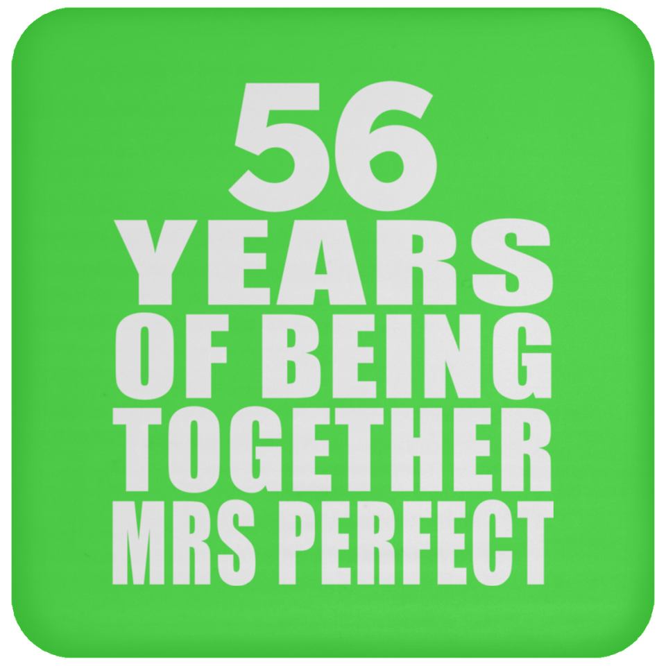 56th Anniversary 56 Years Of Being Mrs Perfect - Drink Coaster