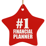 Number One #1 Financial Planner - Star Ornament