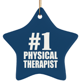 Number One #1 Physical Therapist - Star Ornament