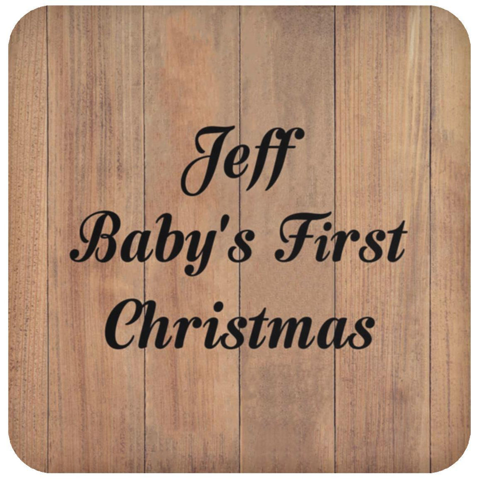 Jeff Baby's First Christmas - Drink Coaster C