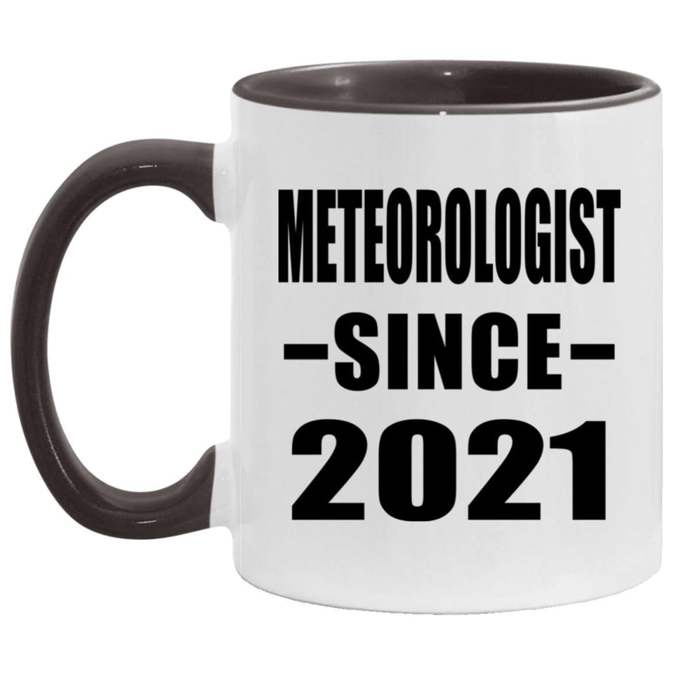 Meteorologist Since 2021 - 11oz Accent Mug Black