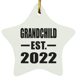 Grandchild Established EST. 2022 - Star Ornament