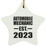 Automobile Mechanic Established EST. 2023 - Star Ornament