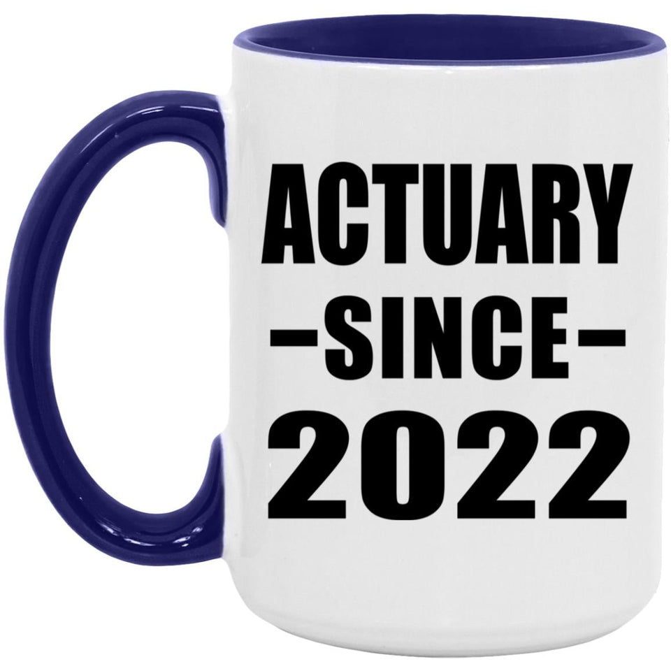 Actuary Since 2022 - 15oz Accent Mug Purple