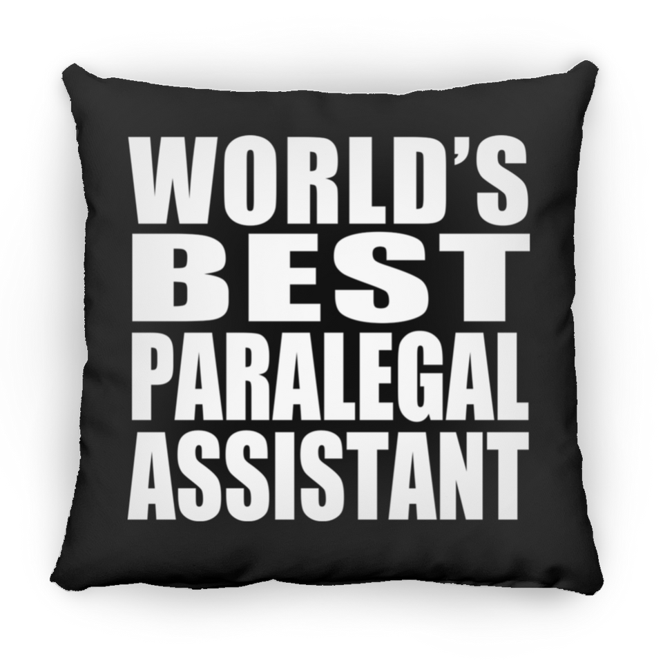 World's Best Paralegal Assistant - Throw Pillow Black