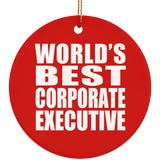 World's Best Corporate Executive - Circle Ornament