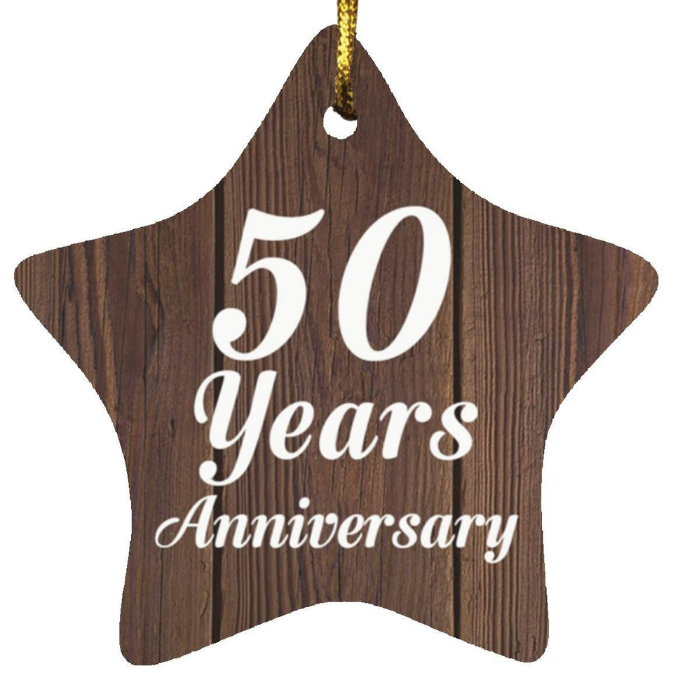 50th Anniversary 50 Years Anniversary - Star Ornament D